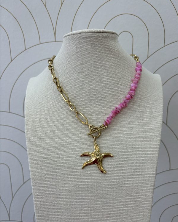 COLLAR ESTRELLA ROSA